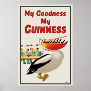 Cartaz de Guinness Pelican Impressão John Gilroy