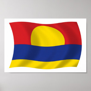 Cartaz de Impressão da Bandeira do Atol Palmyra