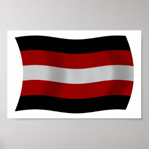 Cartaz de Impressão da Bandeira do Satanismo