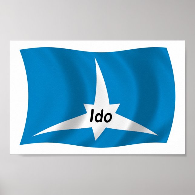 Cartaz de Impressão da Bandeira Ido (Frente)