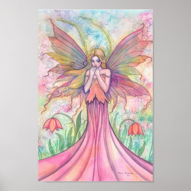 Cartaz de Impressão da Fada Flor Silvestre (Frente)