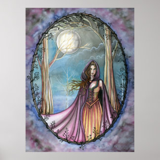Cartaz de Impressão da Fantasia da Fada Guinevere