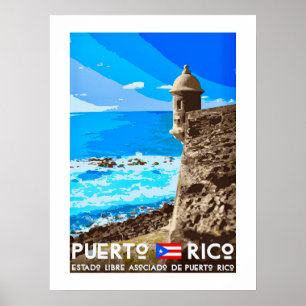 Cartaz de Impressão da Ilha de Porto Rico