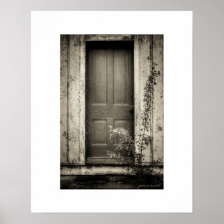 Cartaz de Impressão da Porta de Edifício Abandonad