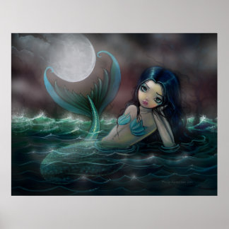 Cartaz de Impressão da Sereia do Moonlit Creek