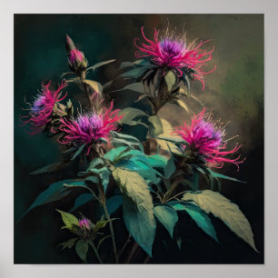 Cartaz de Impressão de Arte da Flor de Bálsamo de