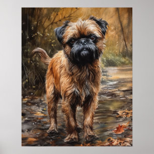Cartaz de Impressão de Arte do Cão Griffon de Brux