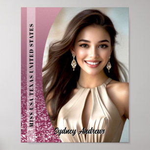 Cartaz de Impressão de Desfile de Beleza Personali