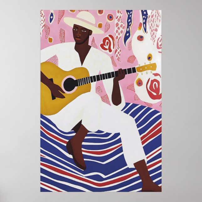 Cartaz de Impressão de Música da Moda - Presente p (Frente)