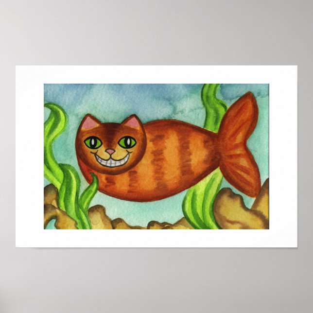 Cartaz de impressão de peixe-gato Bagre (Frente)