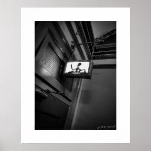 Cartaz de Impressão do Teatro B&W Sala das Senhora