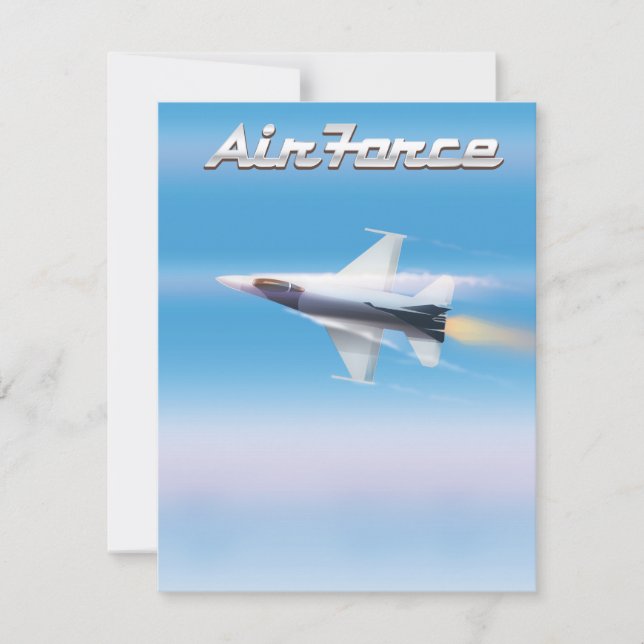 Cartaz de Jato da Força Aérea (Frente)