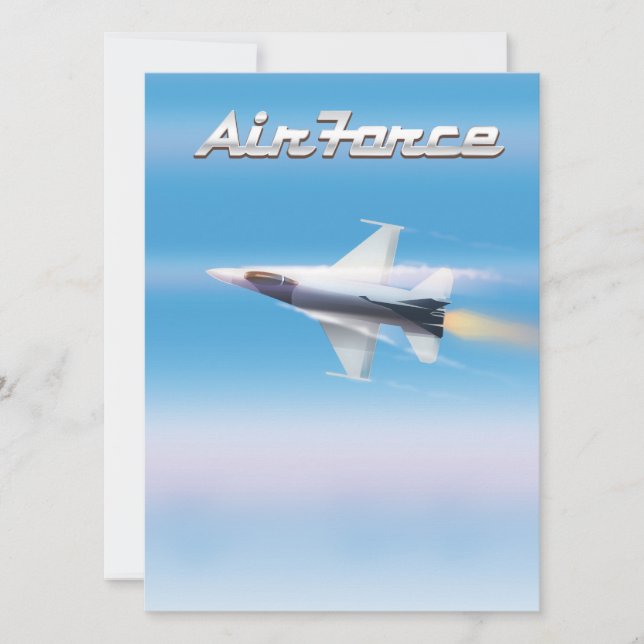 Cartaz de Jato da Força Aérea (Frente)