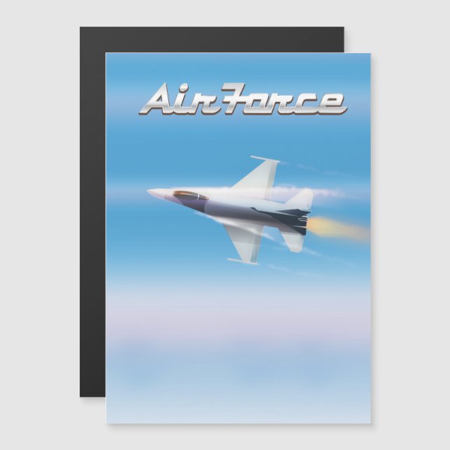 Cartaz de Jato da Força Aérea (Frente/Verso)