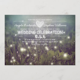 cartaz de luzes convite para casamento