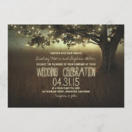 cartaz de luzes convite para casamento