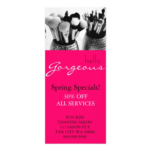 Cartaz de Menu de Salão de Artista de Maquiagem Ro (Frente)