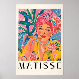 Cartaz de Mulher Fumando, Impressão de Matisse, Ch