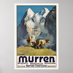 Cartaz de Murren Arte Suíça Suíça Impressão Bernes