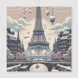 Cartaz de Natal de Paris – Horizonte invernal neva