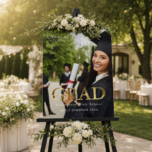 Cartaz de Nome de Foto de Graduado Personalizado p