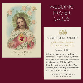 Cartaz de oração de casamento católico sagrado de 