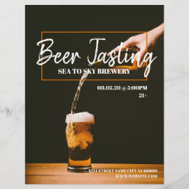 Cartaz de Panfleto de Cervejaria de Prova de Cerve