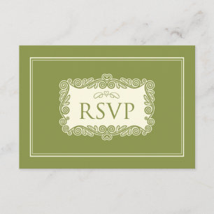 Cartaz de RSVP de Coração Encantadora (floresta)