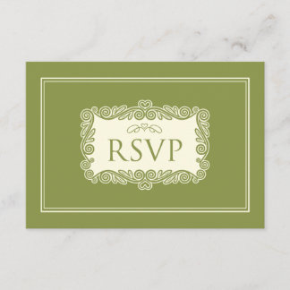 Cartaz de RSVP de Coração Encantadora (floresta)