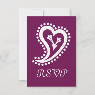 Cartaz de RSVP de Vinhos de Paisley Doce