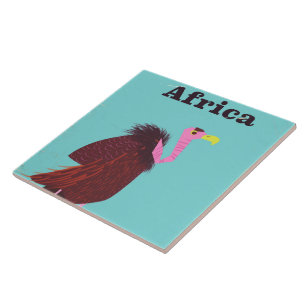 Cartaz de viagem aérea vintage Africa Vulture