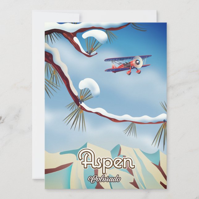 Cartaz de viagem Aspen Colorado (Frente)