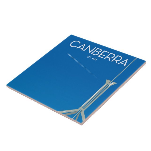 Cartaz de viagem Canberra Austrália (Lateral)