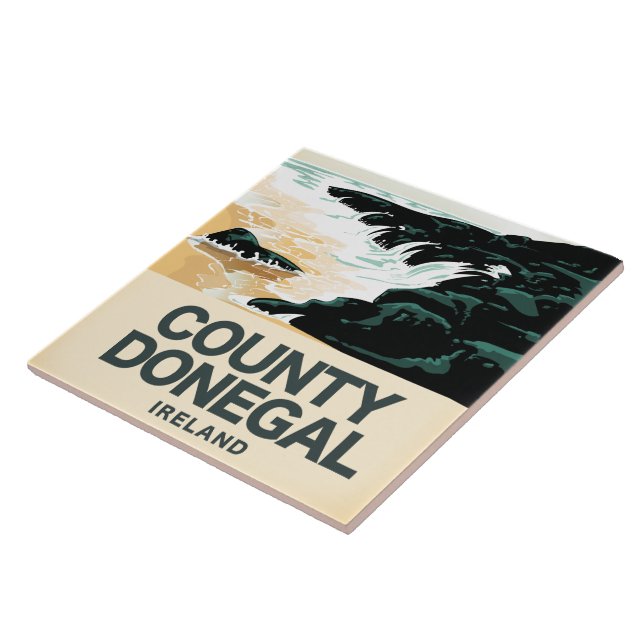 Cartaz de viagem da costa do Condado de Donegal (Lateral)