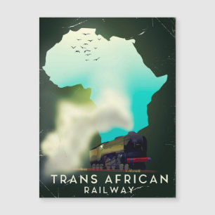 Cartaz de viagem da Ferrovia Transafricana
