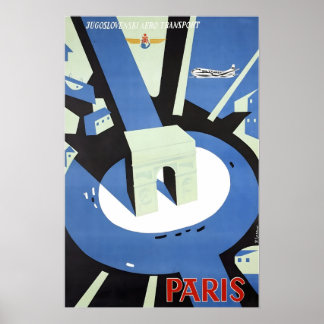 Cartaz de Viagem da França Impressão Francesa de A