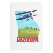 Cartaz de viagem da Geórgia EUA,