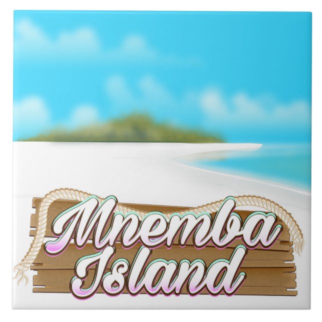 Cartaz de viagem da Ilha de Mnemba (Frente)