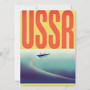 Cartaz de viagem da URSS Soviética