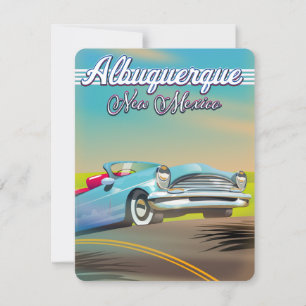 Cartaz de viagem de Albuquerque Novo México.