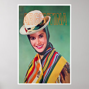 Cartaz de Viagem de Arte da Argentina Impressão Ar