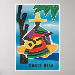 Cartaz de Viagem de Arte da Costa Rica Impressão C