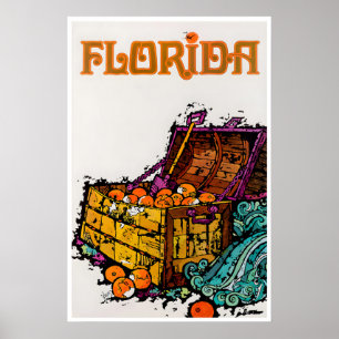 Cartaz de Viagem de Arte da Flórida Impressão de L