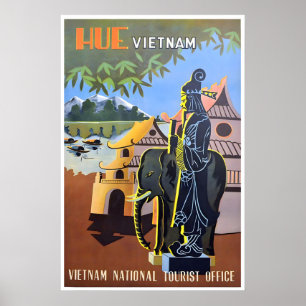 Cartaz de Viagem de Arte do Vietnã Hue Impressão V