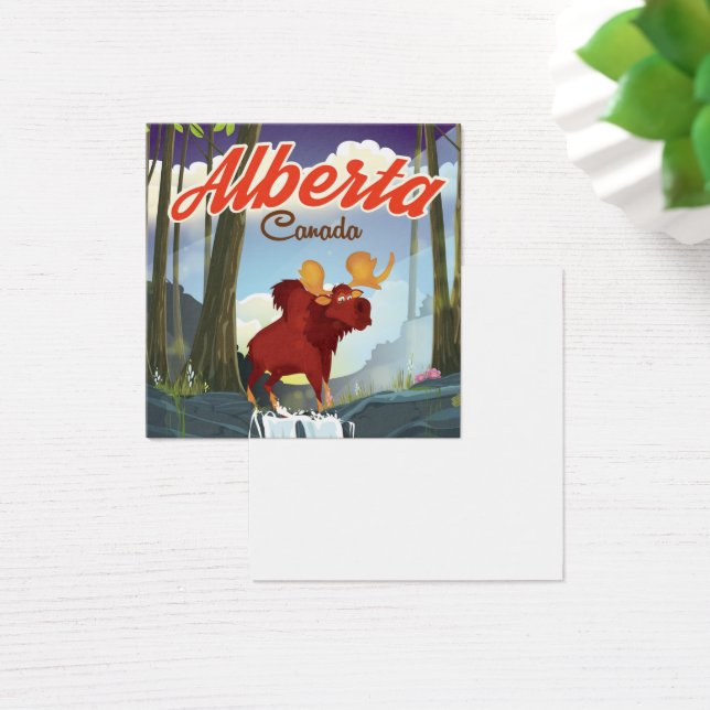 Cartaz de viagem de desenho animado de Alberta Can (Mesa)