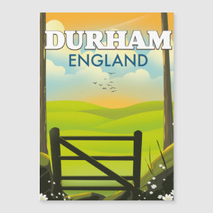 Cartaz de viagem de Durham Inglaterra