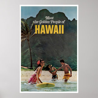 Cartaz de Viagem do Havaí Arte Havaiana Impressão