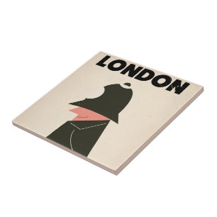 Cartaz de viagem do policial vintage de Londres