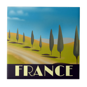 cartaz de viagem estilo vintage da França