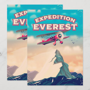 Cartaz de viagem Expedição Everest
